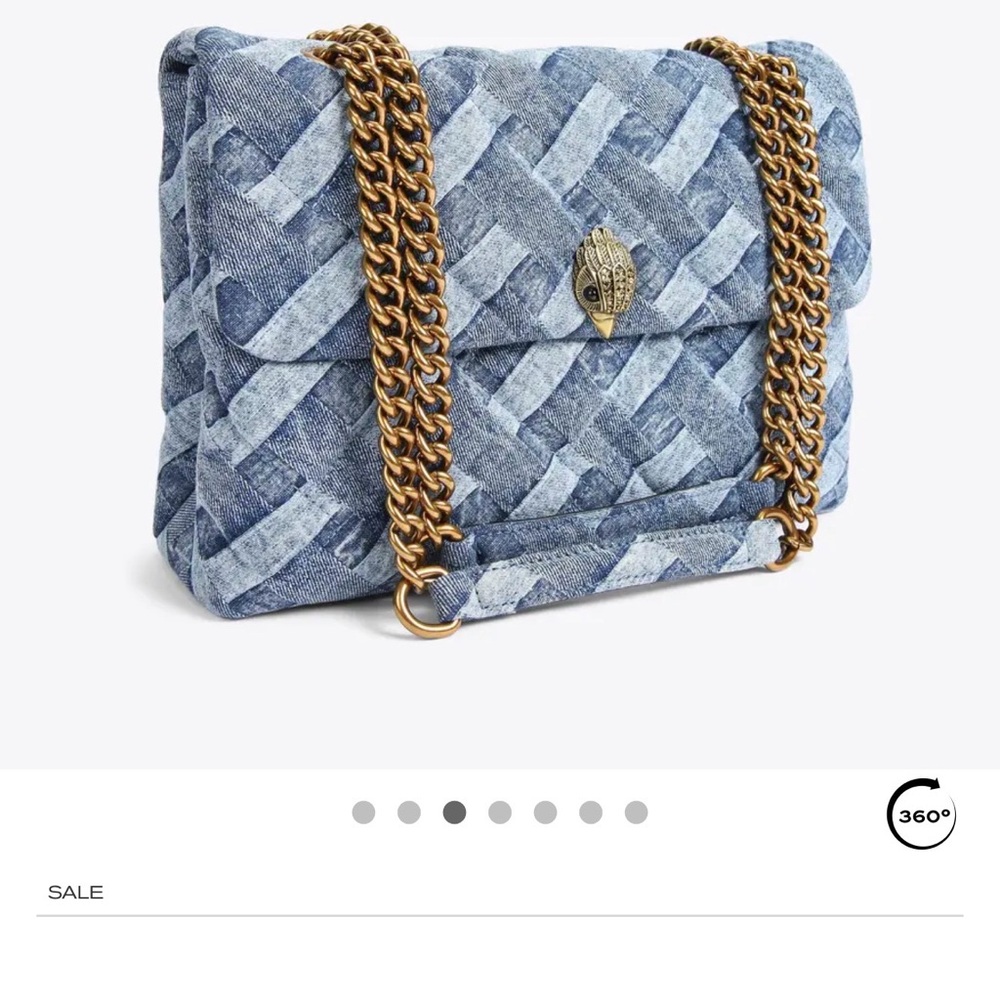 Kurt Geiger Large Denim Kensington Bag